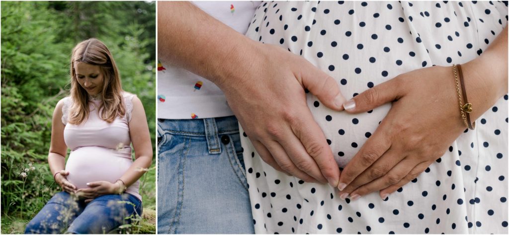 Babybauch, Portrait, Paarshooting