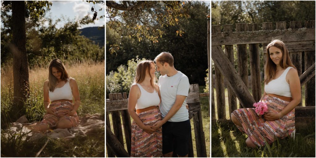 Babybauch, Portrait, Paarshooting